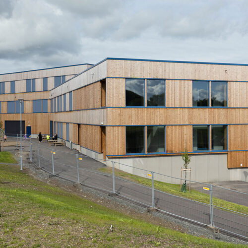 Nordsida skole -fasade bakside